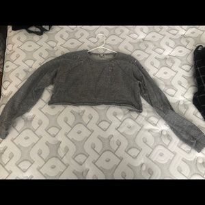 Long sleeve cropped sweater